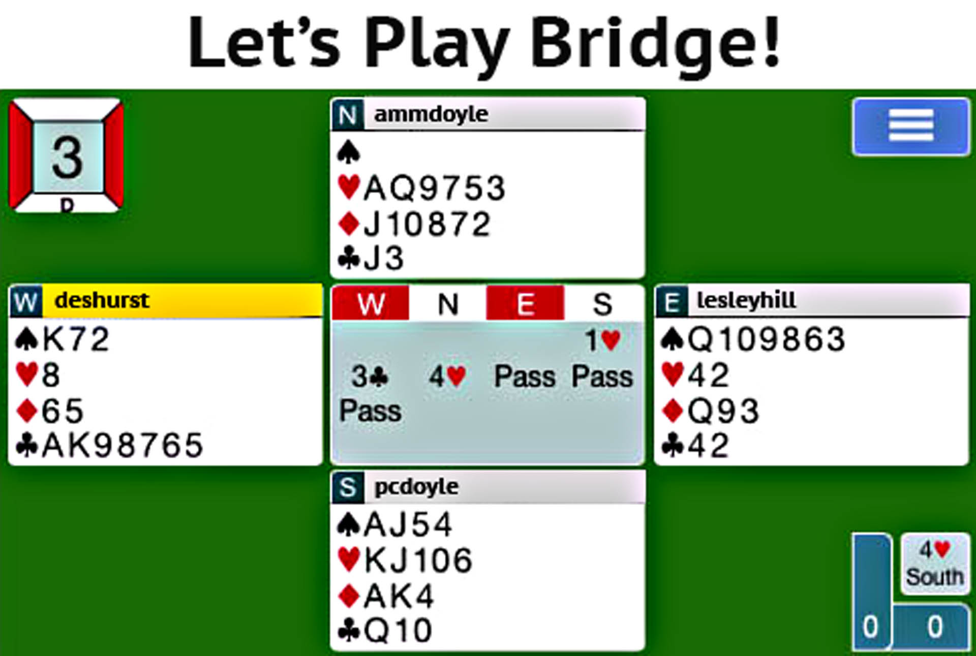 Play Bridge Online